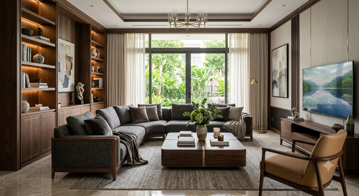 Tìm hiểu xu hướng sử dụng sofa phòng khách hiện đại
